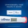 Clearblue early digital pregnancy detection, unmistakably clear results in words : pregnant or not pregnant