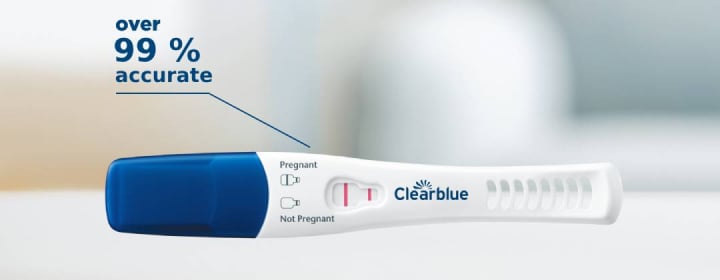  Clearblue Rapid Detection Pregnancy Test, Home Pregnancy Kit, 2  Count : Health & Household